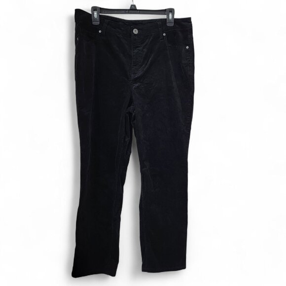 Style & Co. Size 16P Black Corduroy Pants, Excellent Used Condition. - Picture 1 of 14
